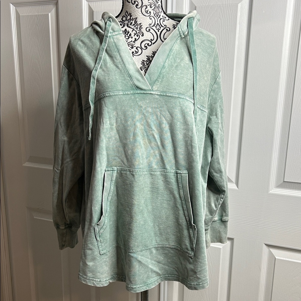 Jane & Delancey Mint‎ Green Women's Hoodie Pullover Soft 1X